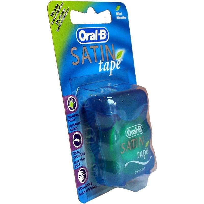 ORAL B Zahnseide SATINtape blau Blisterkarte