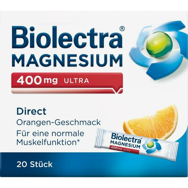 BIOLECTRA Magnesium 400 mg ultra Direct Orange