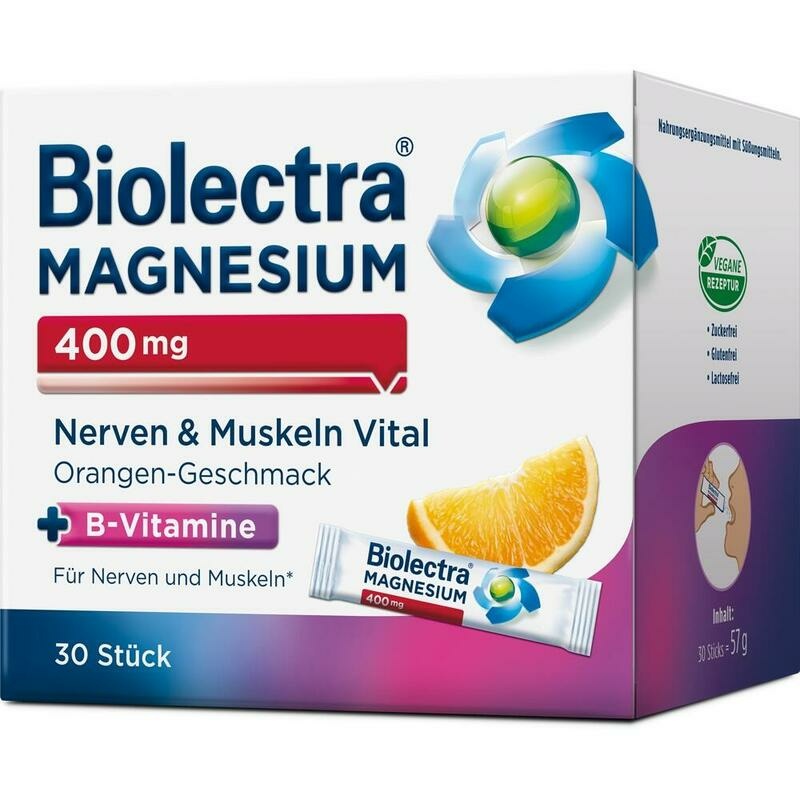BIOLECTRA Magnesium 400 mg Nerven & Muskeln Vital